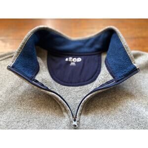 IZOD Gray 1/4 Zip Sweater Mens sz 3XL